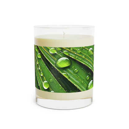 Tranquility Palm 100% Soy Wax Scented Candle - 11 oz. Full-Glass, Phthalate-Free & Lead-Free - Three Fragrance Options