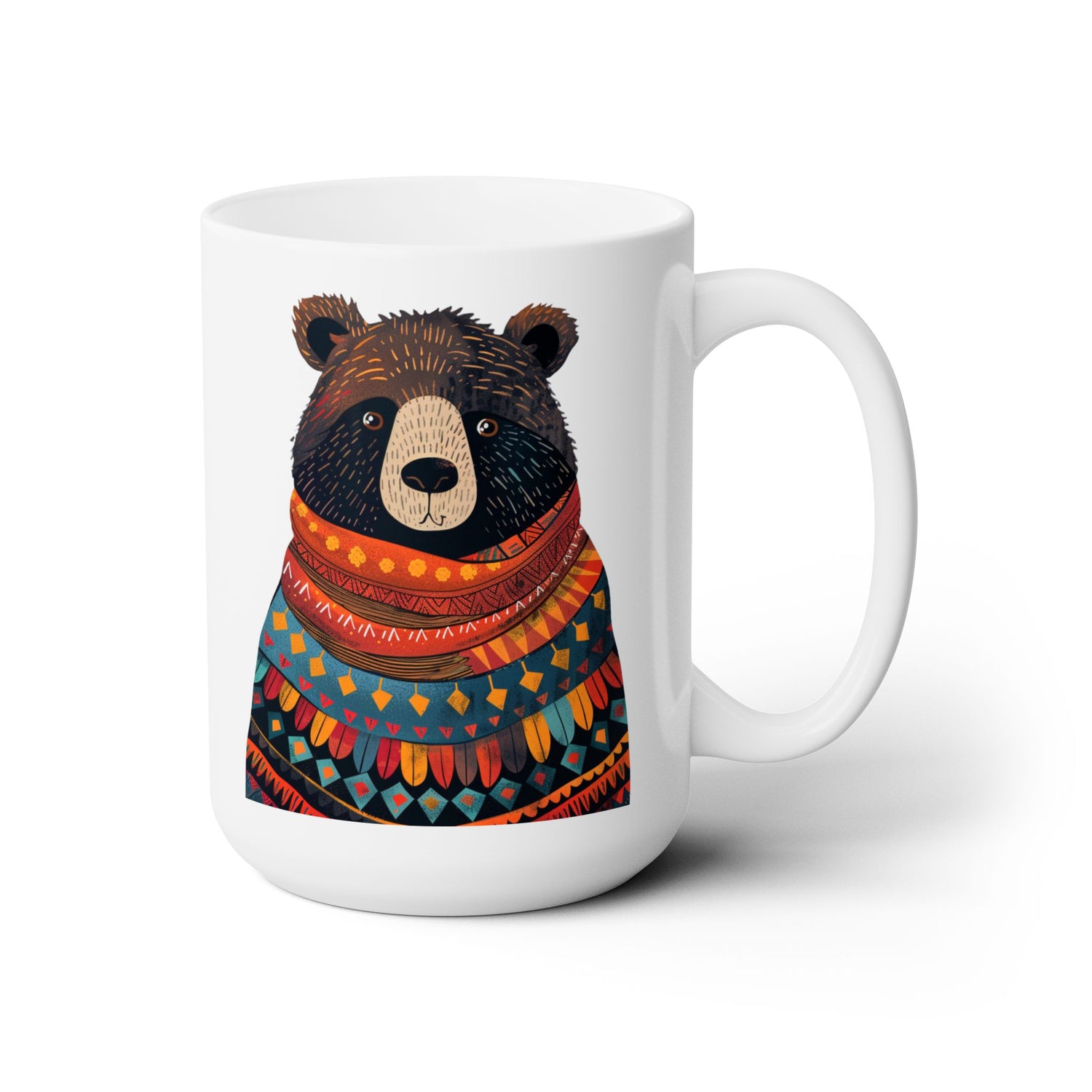 Uncle Bear Ceramic Mug - 15 oz. - Cozy Up to Unclear Bear - Your New Favorite Sip Companion! From our Bear Family Collection.