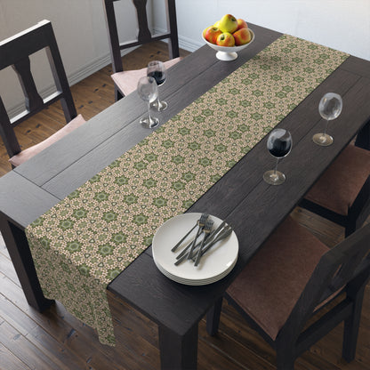 Springtime Petal Dance Table Runner - Cotton Twill - Available in 2 sizes: 16" x 72" and 16" x 90".