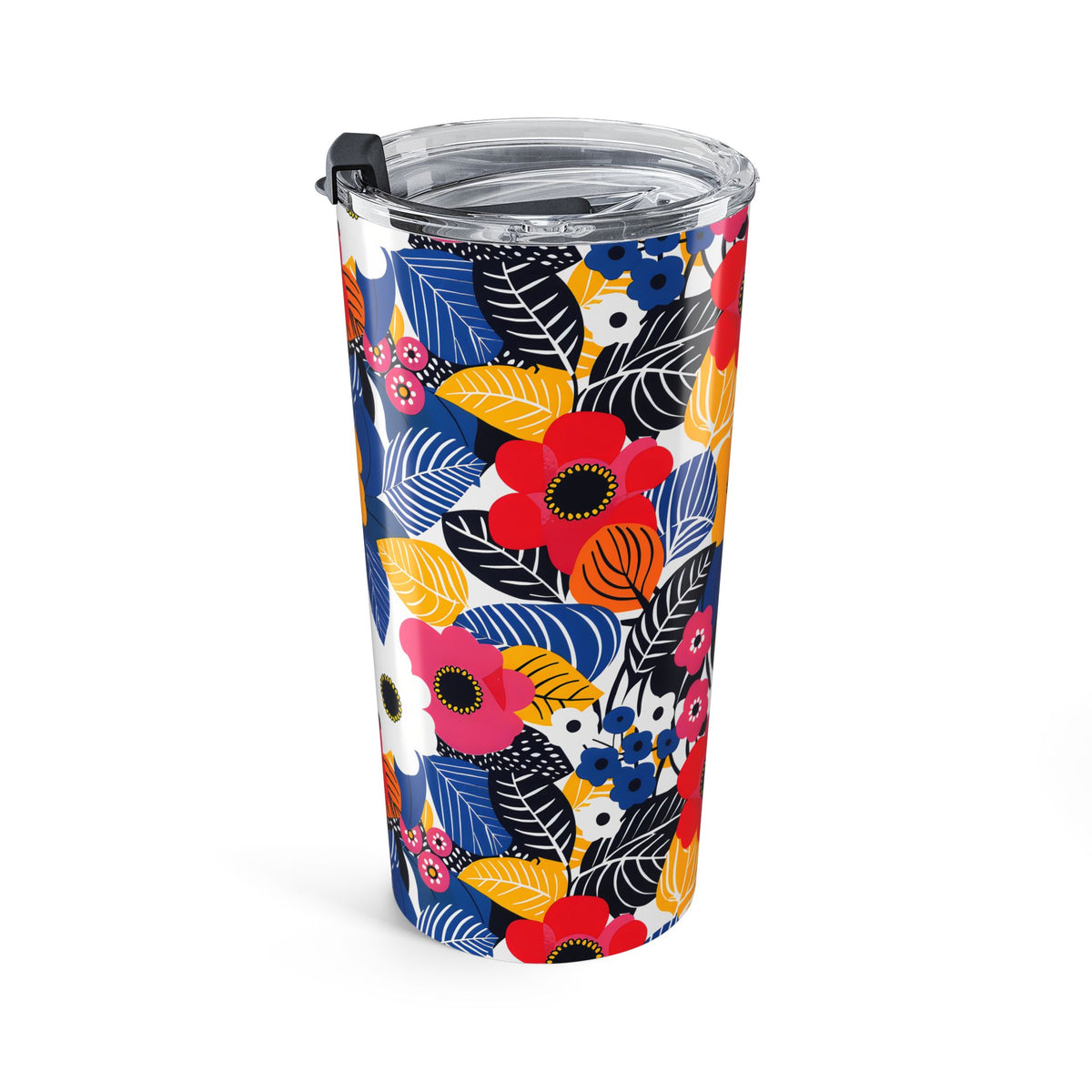 Blossom Burst Insulated Tumbler - 20 oz. Stainless Steel, Glossy Finish