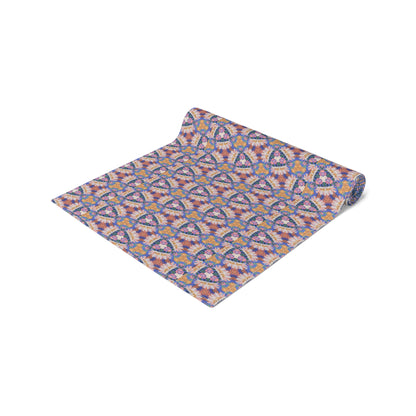 Prismatic Petal Paradise Table Runner - Cotton Twill - Available in 2 sizes: 16" x 72" and 16" x 90".