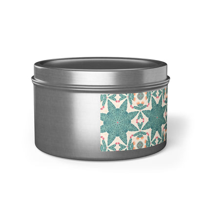 Desert Cactus Star Tin Candle. Southwest Starlight in a Tin. Available in 2 sizes, 3 finishes, and 5 scents.