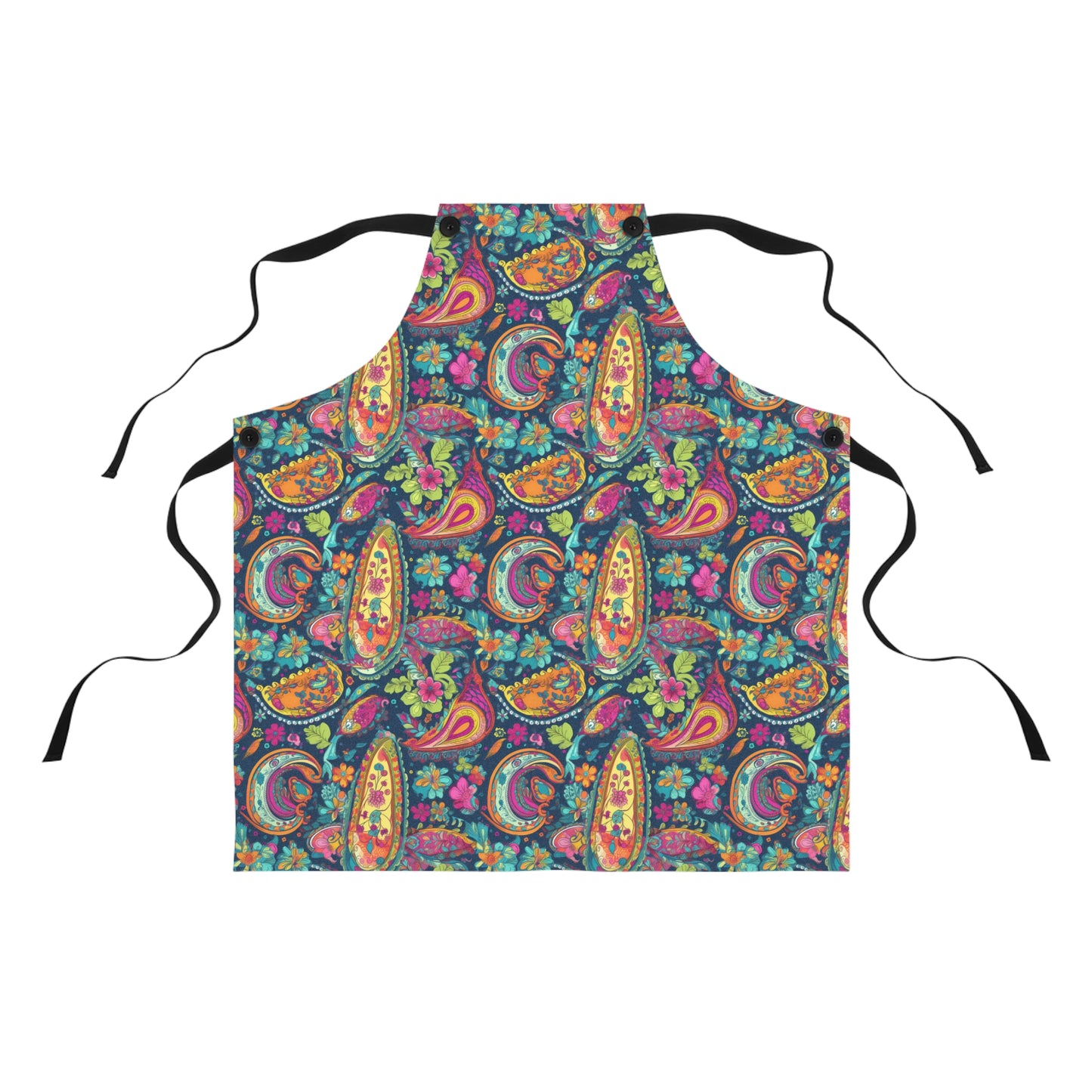 Psychedelic Paisley Party Adult Apron