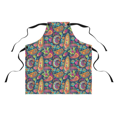 Psychedelic Paisley Party Adult Apron