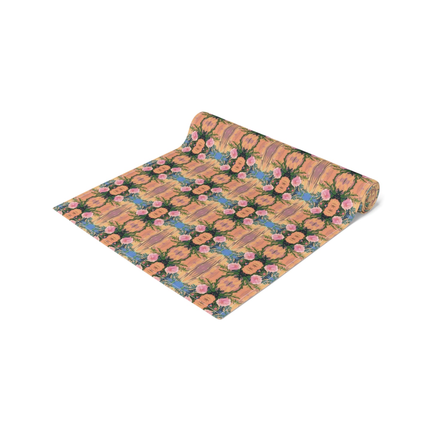 Floral Fiesta Table Runner - Cotton Twill - Available in 2 sizes: 16" x 72" and 16" x 90".