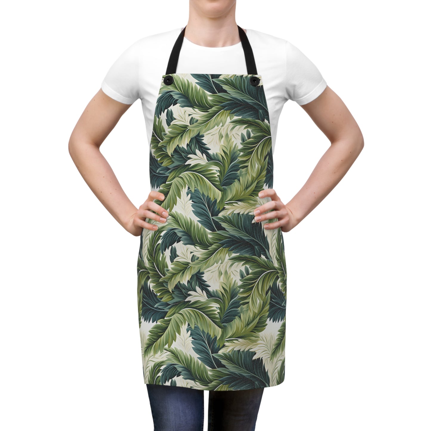 Island Green Ferns Adult Apron