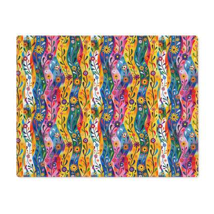 Floral Rhythms Placemat - 18" x 14".