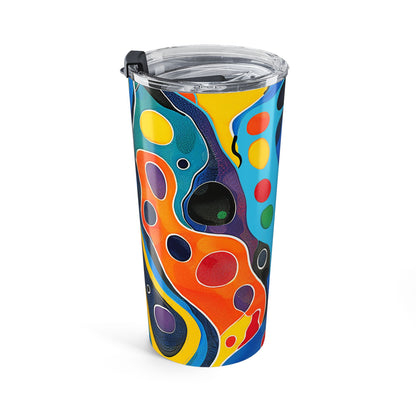 Groovy Splash Escape Insulated Tumbler - 20 oz. Stainless Steel, Glossy Finish