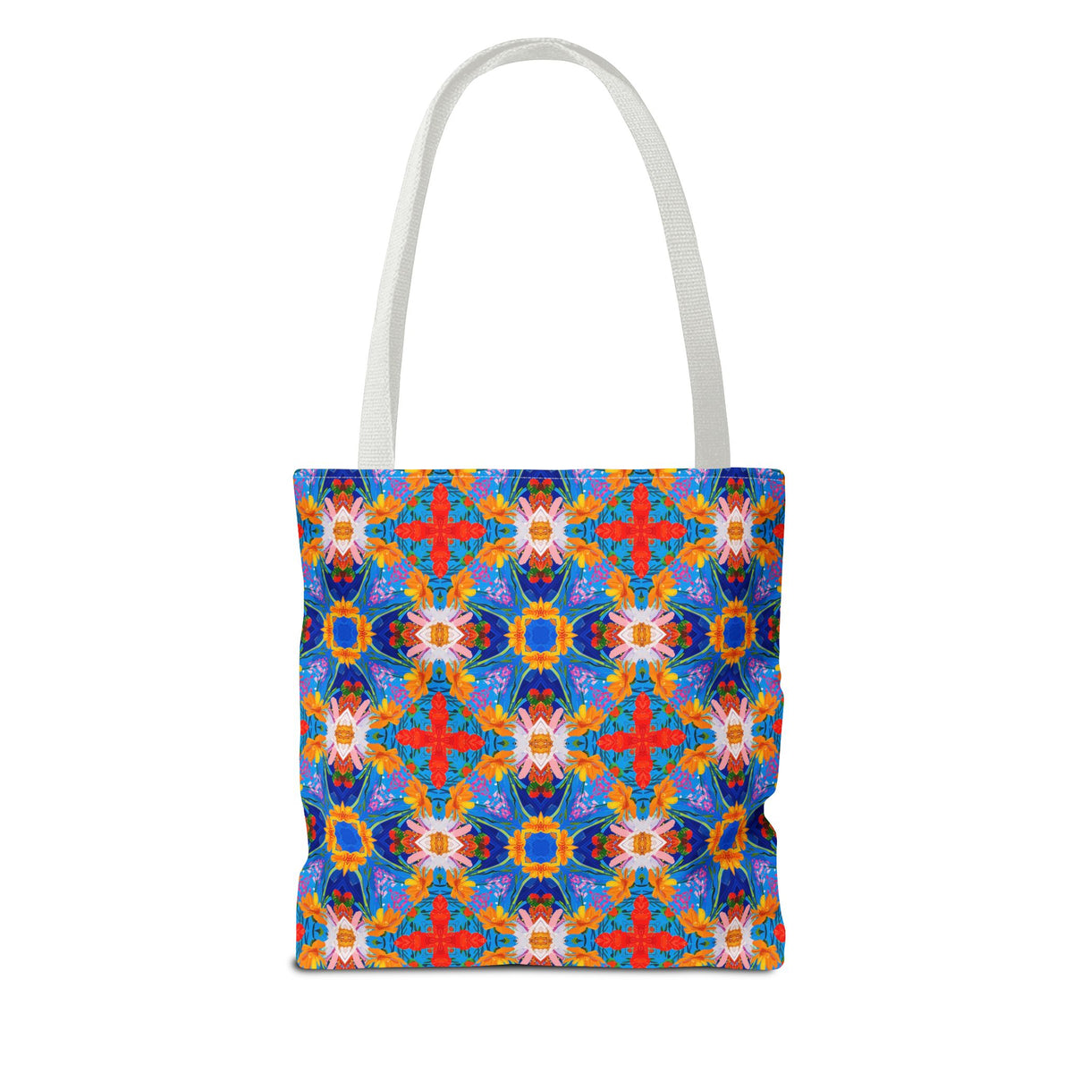 Floral Tapestry Wanderlust Tote Bag - Wander in Style with a Tapestry of Color! Available in 3 sizes.