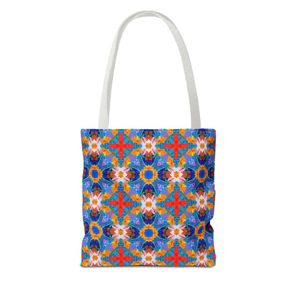 Floral Tapestry Wanderlust Tote Bag - Wander in Style with a Tapestry of Color! Available in 3 sizes.