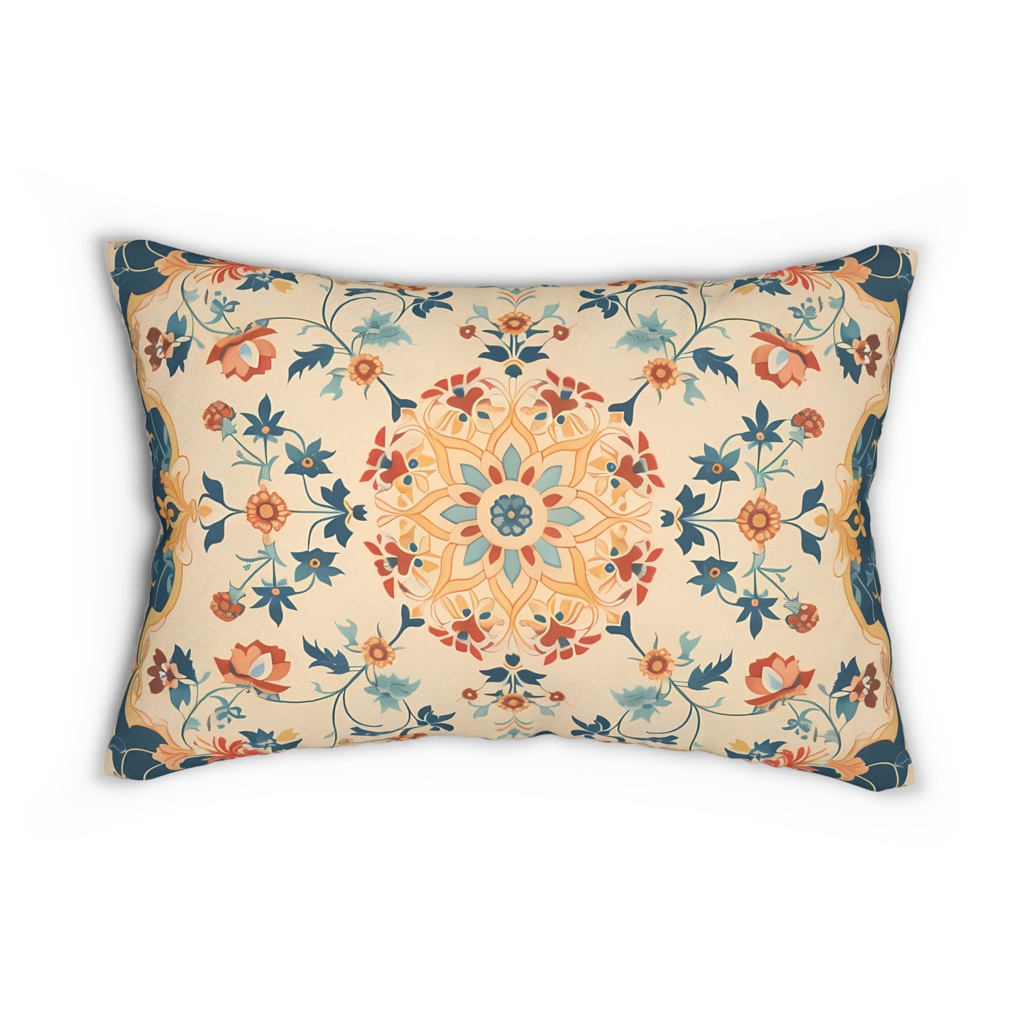 Alhambra Garden Lumbar Pillow - Spun Polyester - 20" x 14" - The Square Throw Pillow's Matching Mate.