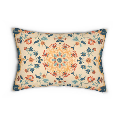Alhambra Garden Lumbar Pillow - Spun Polyester - 20" x 14" - The Square Throw Pillow's Matching Mate.