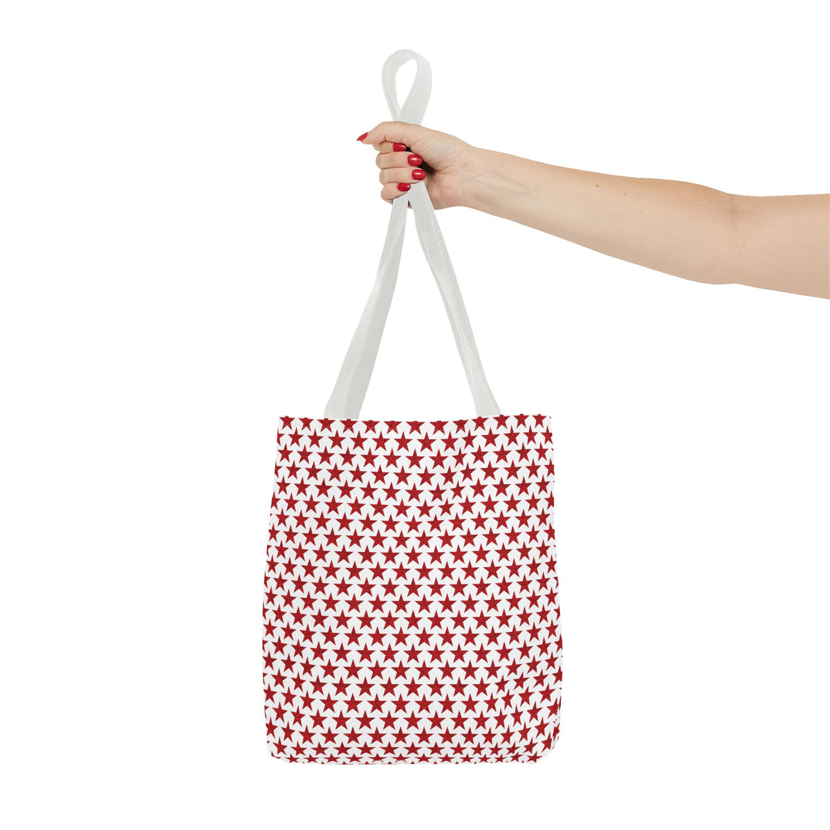 Star-Spangled Sparkle Tote Bag - Carry a Burst of Patriotic Sparkle! Available in 3 sizes.