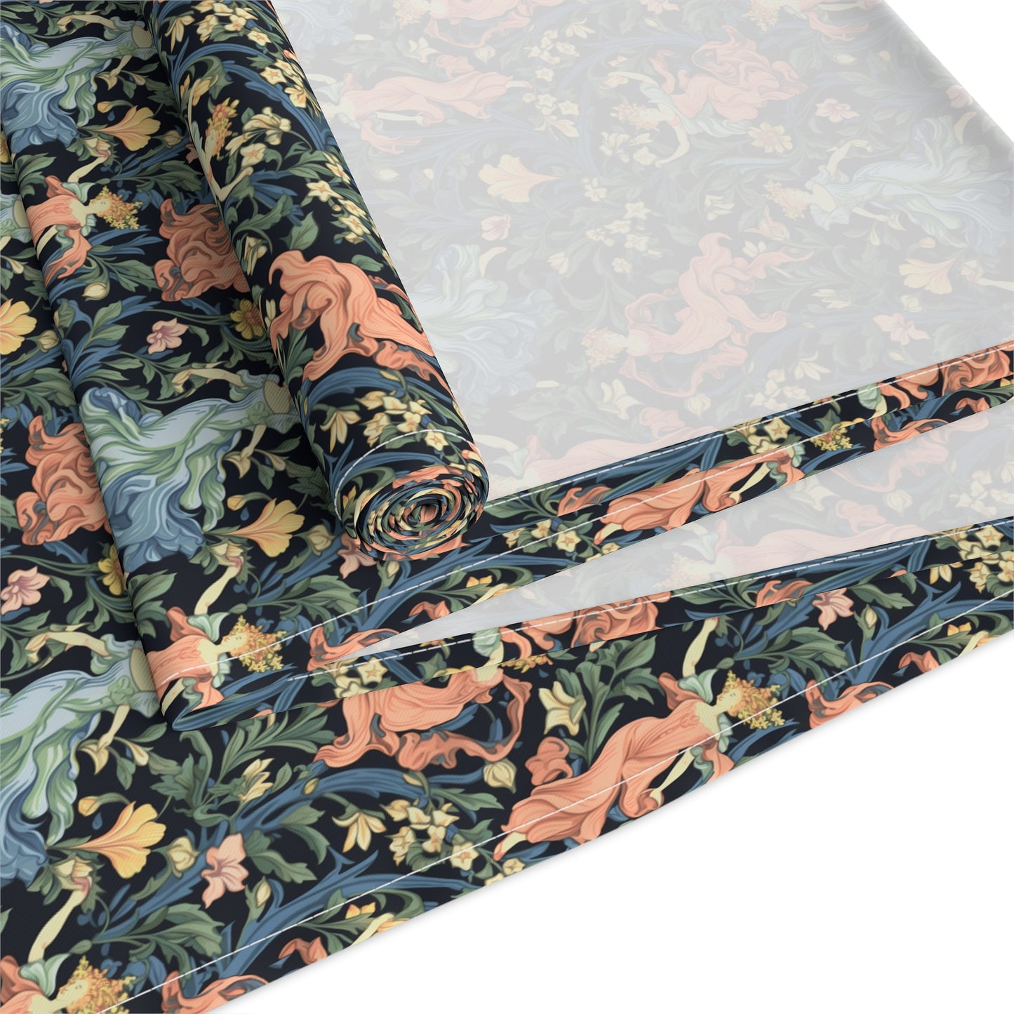 Dance of the Goddesses Table Runner - Cotton Twill - Available in 2 sizes: 16" x 72" and 16" x 90".