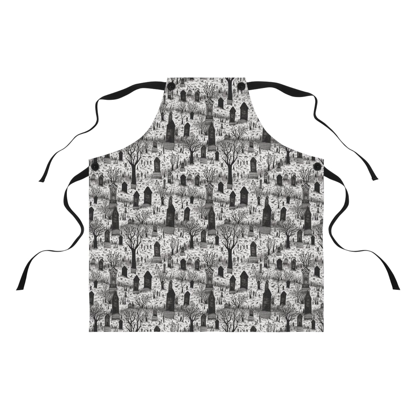 Spooky Gothic Cemetery Chic Adult Apron