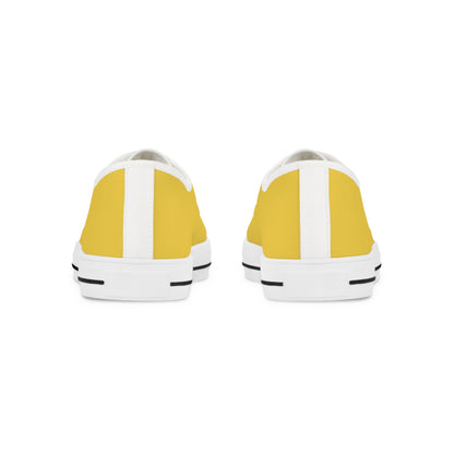 Daffodil Men's Two-Tone Low Top Sneakers - Brighten Every Step – Where Happiness Meets Bold Style!