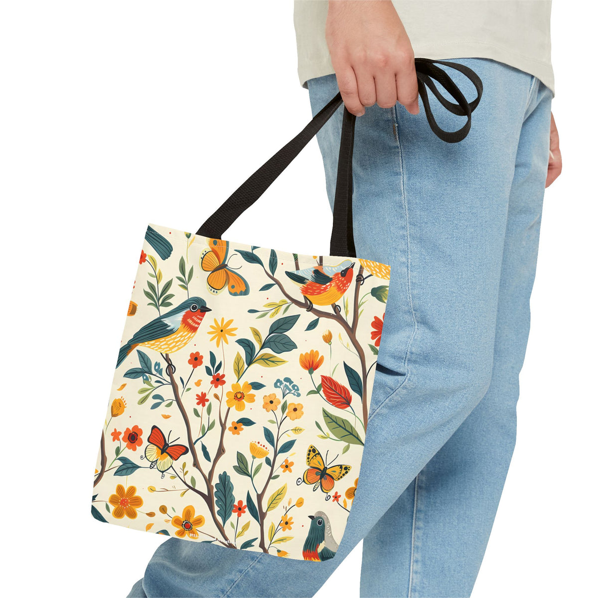 Tree Birds Tote Bag - Available in 3 sizes.