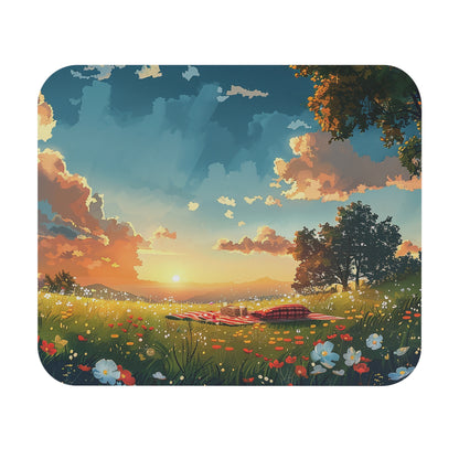Meadow Picnic Mouse Pad - Scroll through Serenity - Every Click a Breath of Fresh Air!
