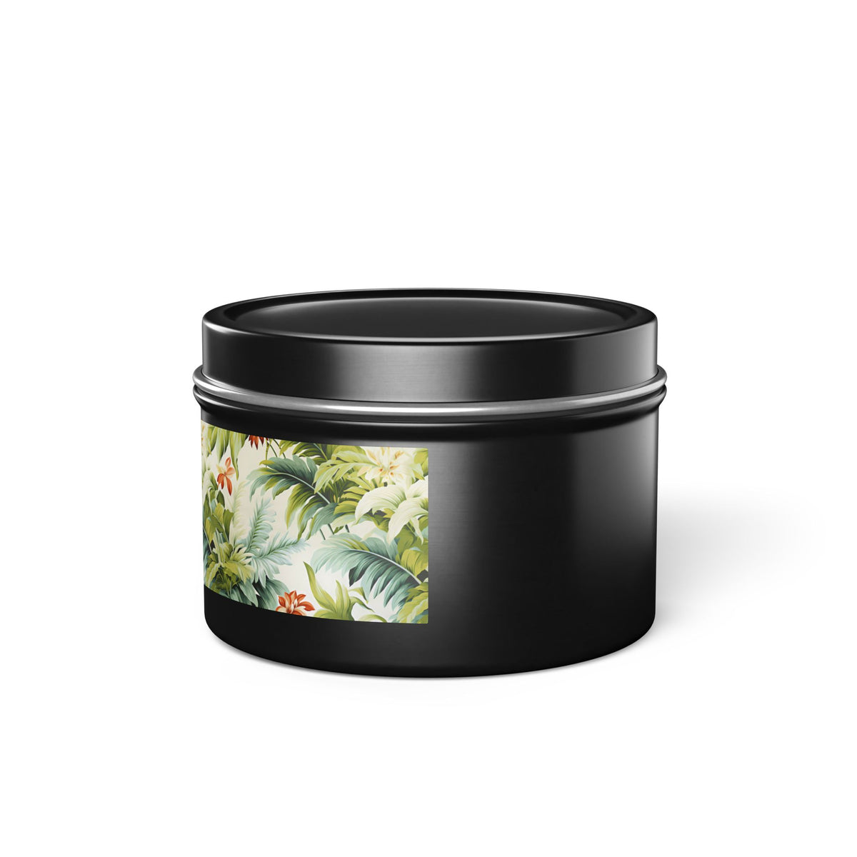 Tropical St. Lucia Palms Tin Candle. Island Serenity To Go. Available in 2 sizes, 3 finishes, and 5 scents.