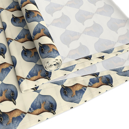 Bird Lover Table Runner - Cotton Twill - Available in 2 sizes: 16" x 72" and 16" x 90".
