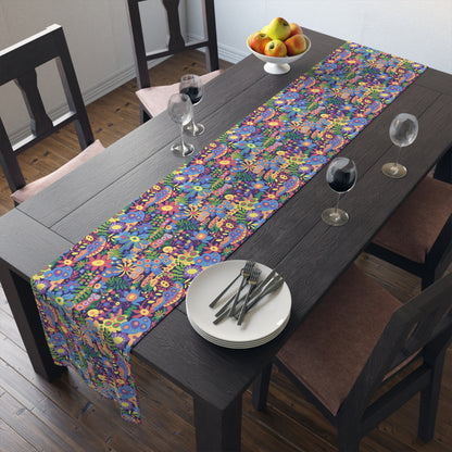 Groovy Garden Table Runner - Cotton Twill - Available in 2 sizes: 16" x 72" and 16" x 90".