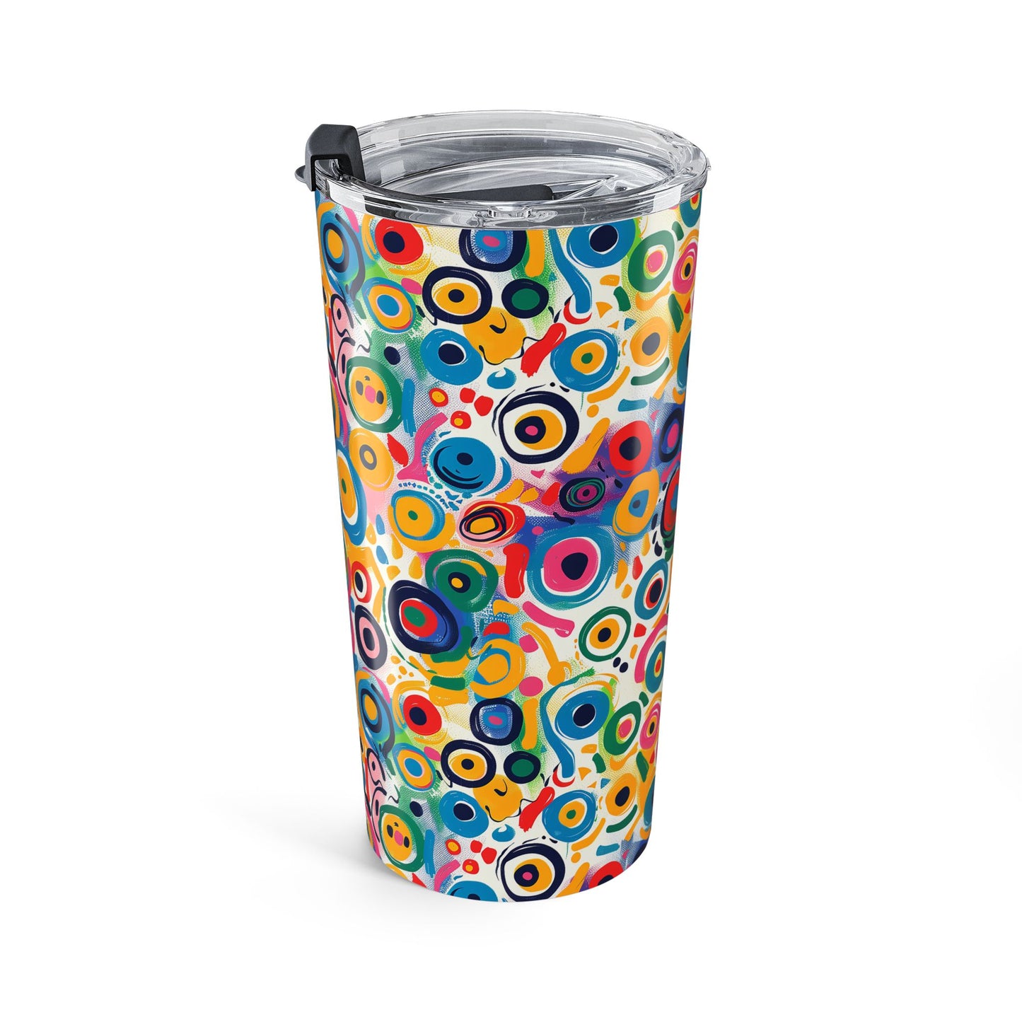 Pop Art Swirls Insulated Tumbler - 20 oz. Stainless Steel, Glossy Finish