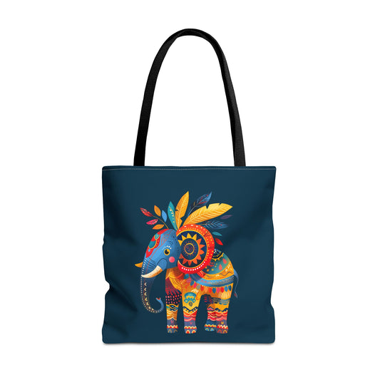 Ethnic Elephant Tote Bag - Carry the Spirit of the African Savanna with the Ethnic Elephant Tote! Available in 3 sizes.