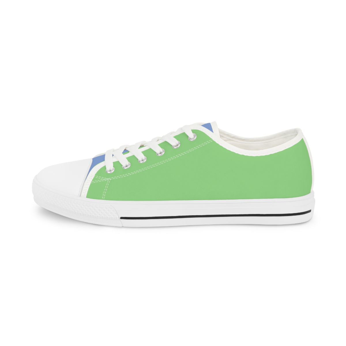 Meadow Stream Men's Two -Tone Low Top Sneakers - Embrace the Outdoors – Where Cool Greens Meet Breezy Blues!