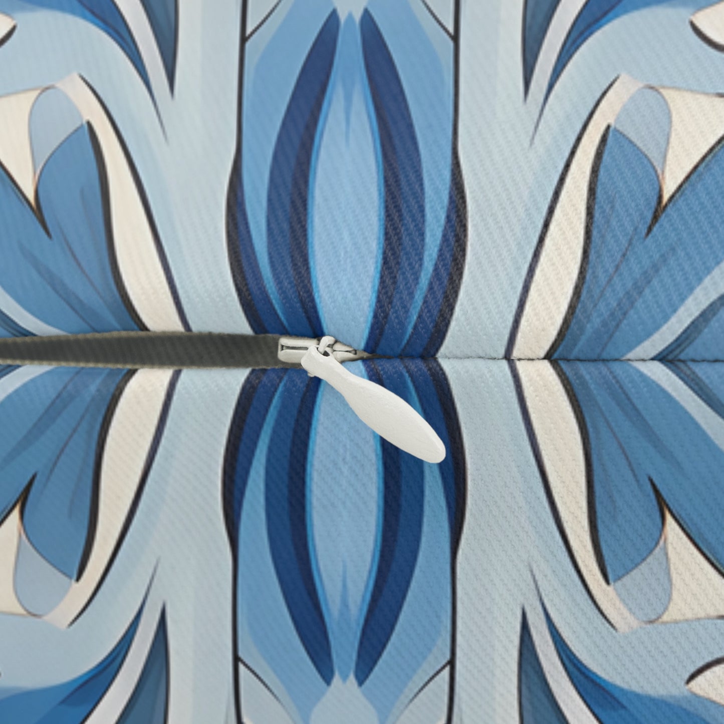 Dutch Blue Tile Lumbar Pillow - Spun Polyester - Double-Sided Print - Concealed Zipper - 20" x 14"