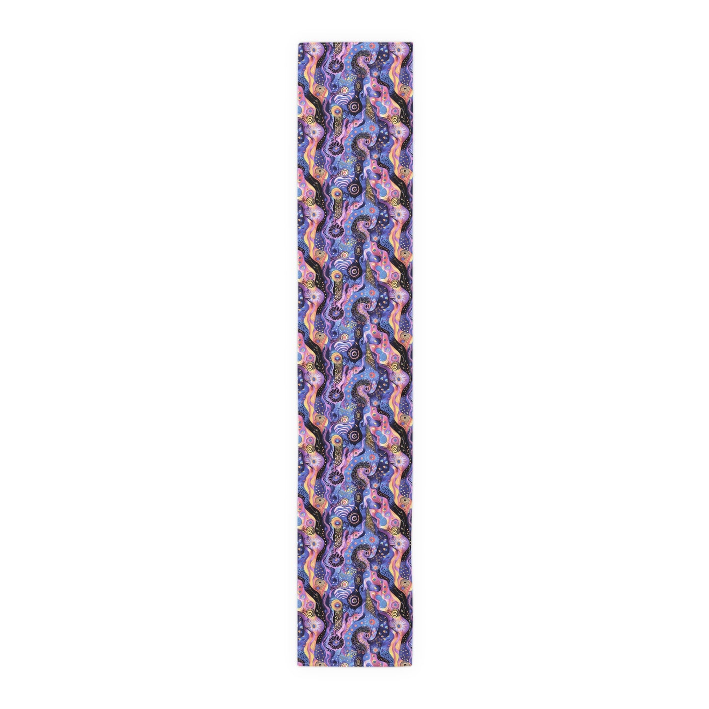 Purple Craziness Table Runner - Cotton Twill - Available in 2 sizes: 16" x 72" and 16" x 90".