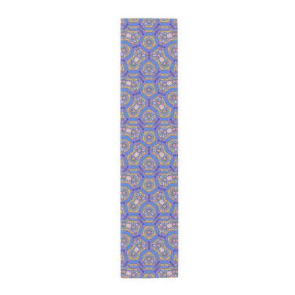 GeoPetals Table Runner - Cotton Twill - Available in 2 sizes: 16" x 72" and 16" x 90".