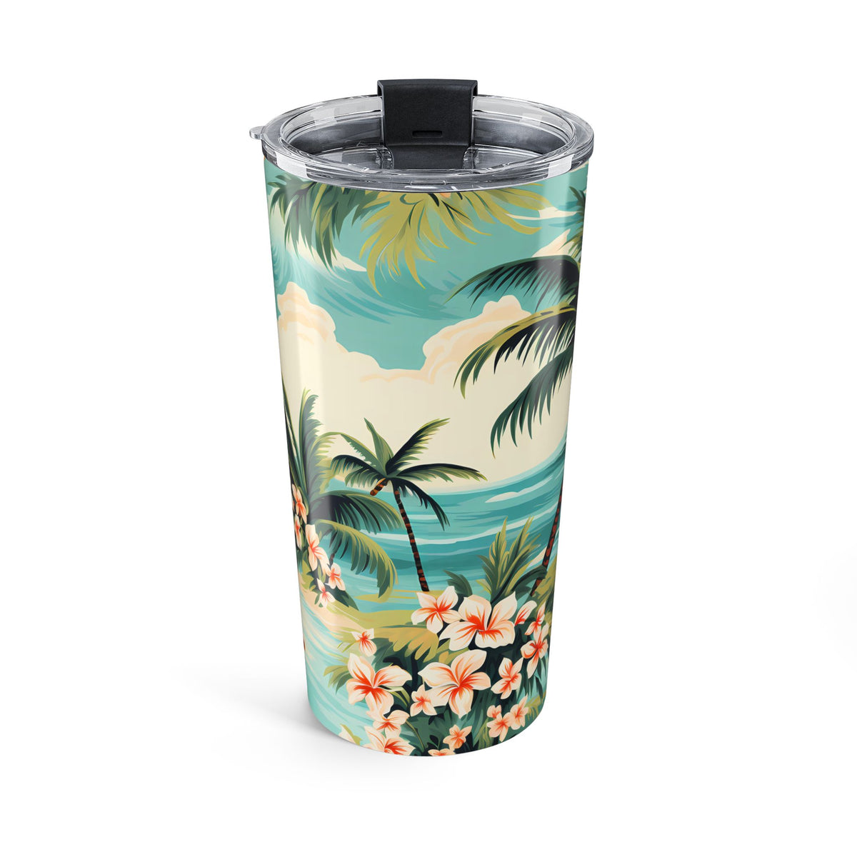 Retro Hawaiian Hula Insulated Tumbler - 20 oz. Stainless Steel, Glossy Finish
