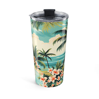 Retro Hawaiian Hula Insulated Tumbler - 20 oz. Stainless Steel, Glossy Finish