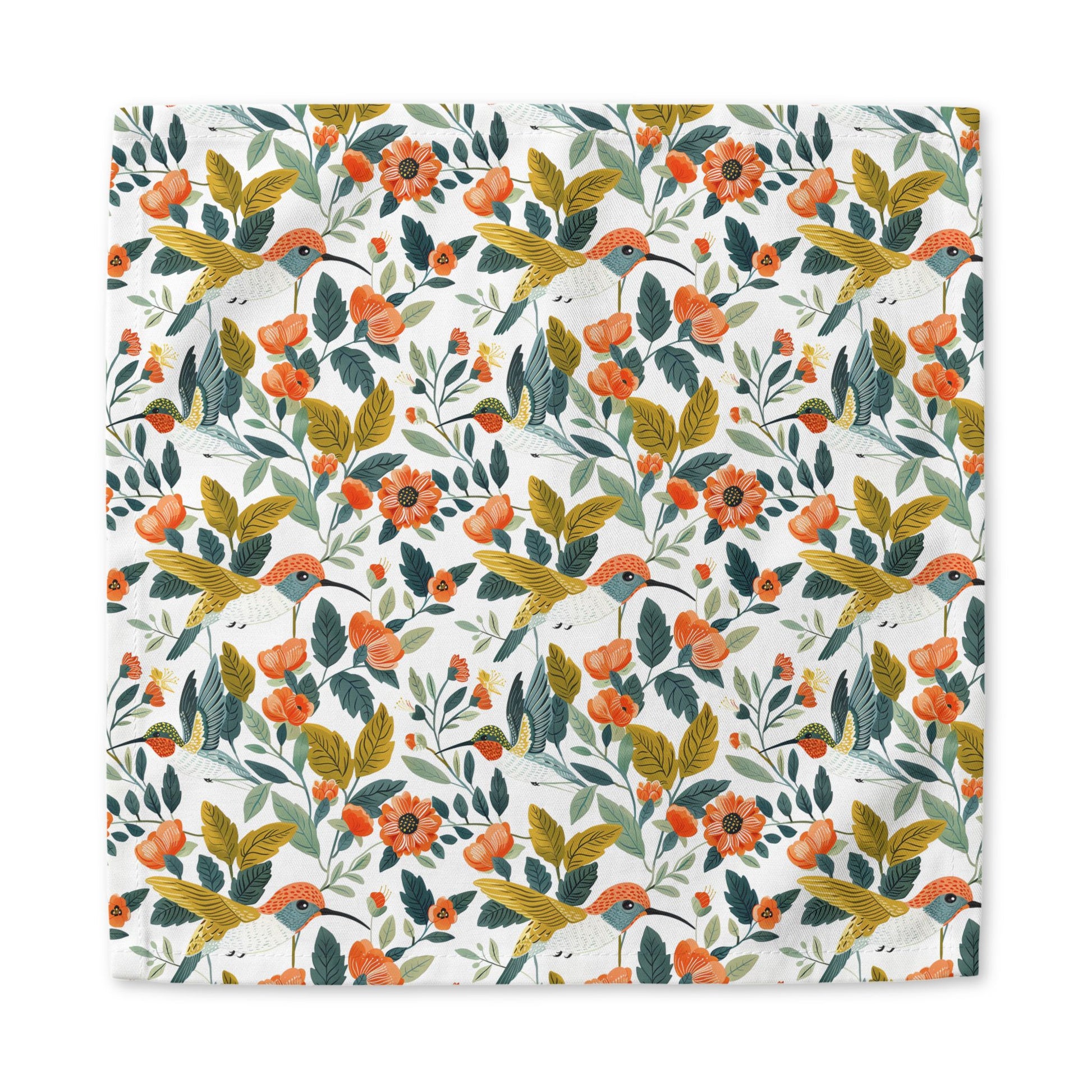 Hummingbird Harmony cotton twill napkin