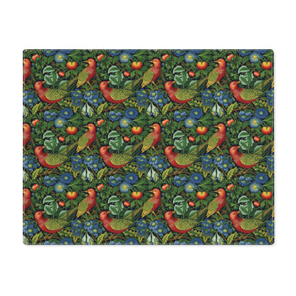 Golden Winged Bird Tapestry Placemat - 18" x 14".