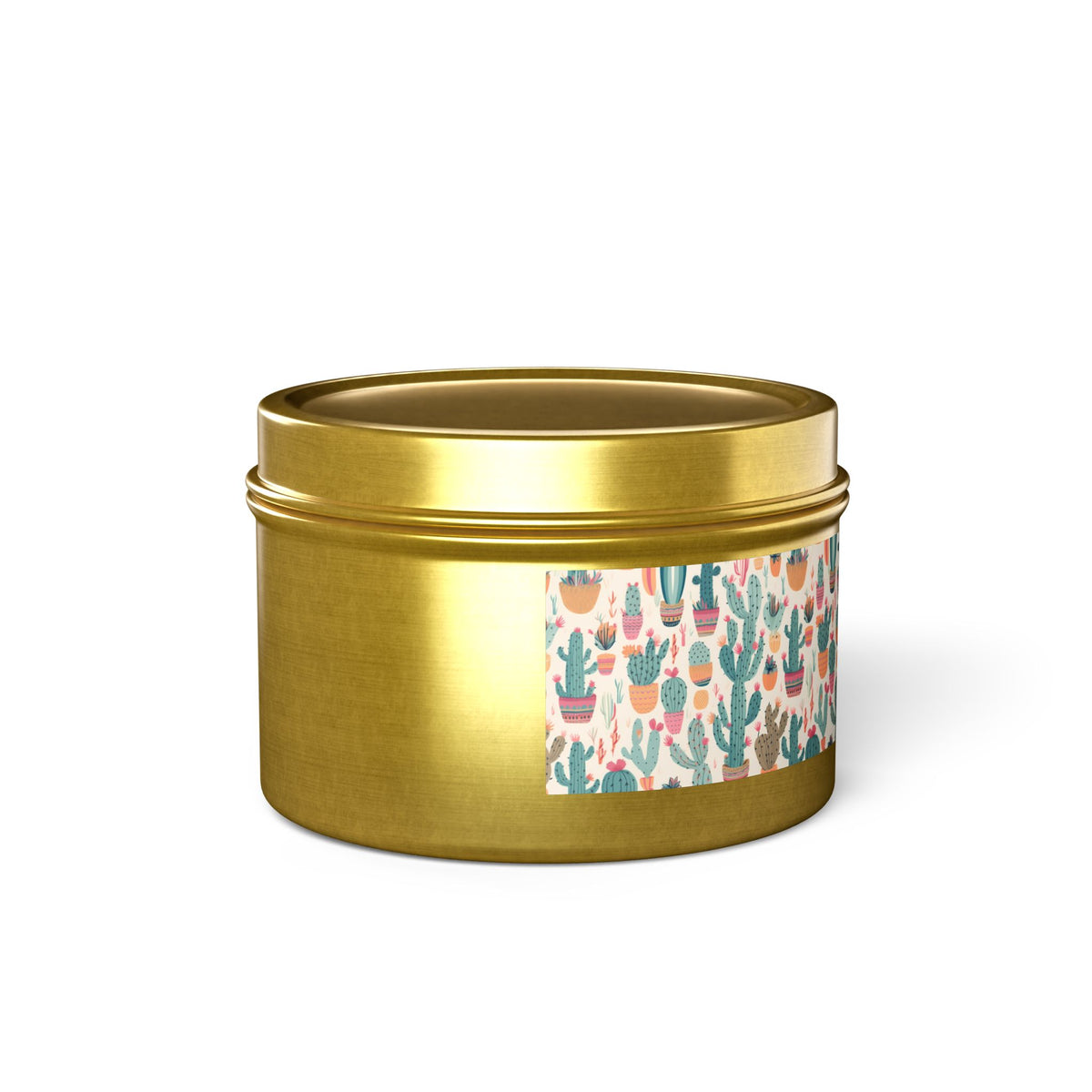 Desert Bloom Boom Tin Candle. Desert Blooms in a Tin. Available in 2 sizes, 3 finishes, and 5 scents.
