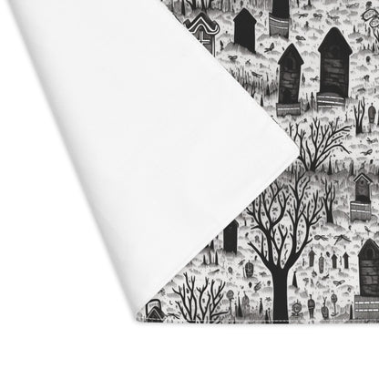 Spooky Gothic Cemetery Chic Placemat - 18" x 14".