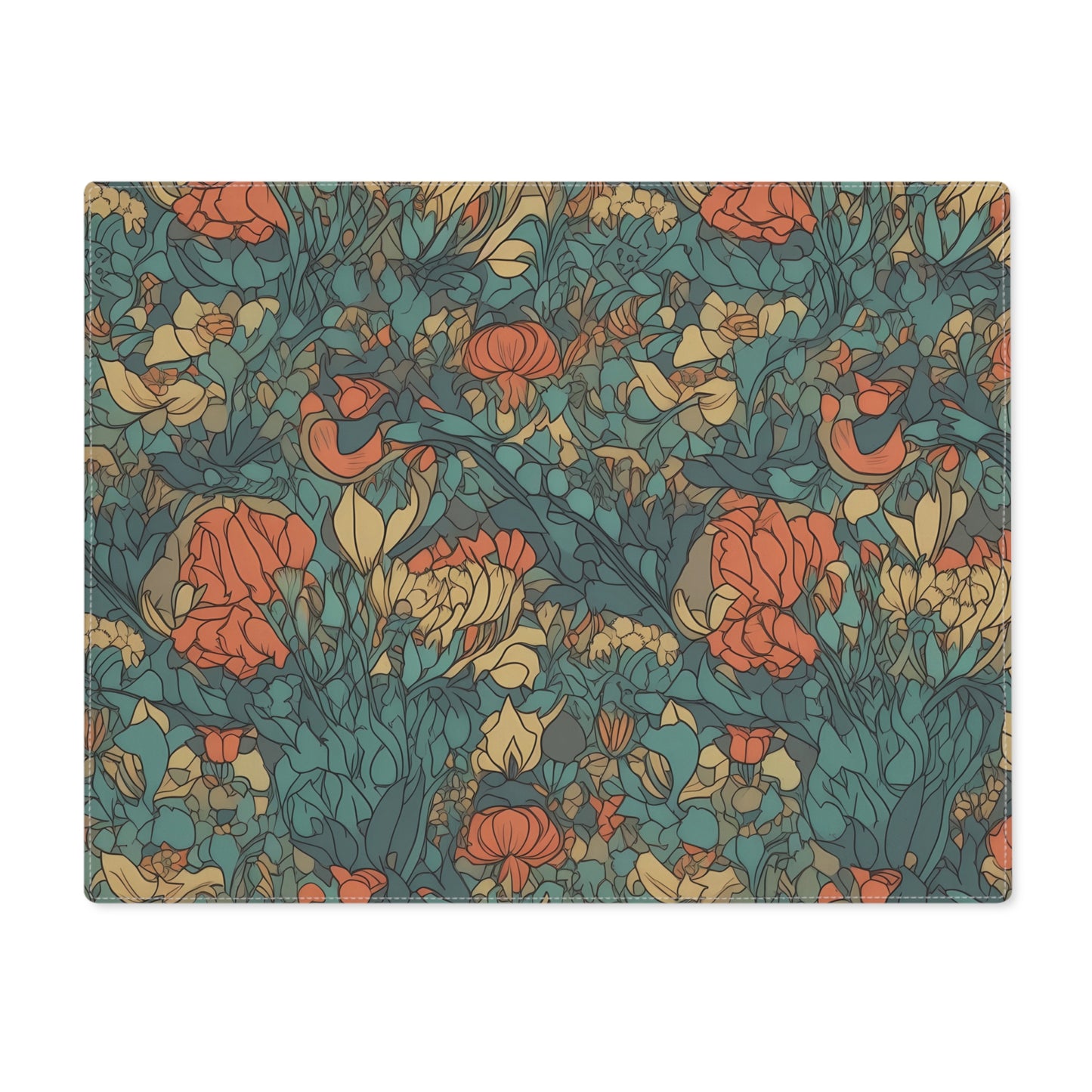 Bohemian Stained Glass Serenity Placemat - 18" x 14".