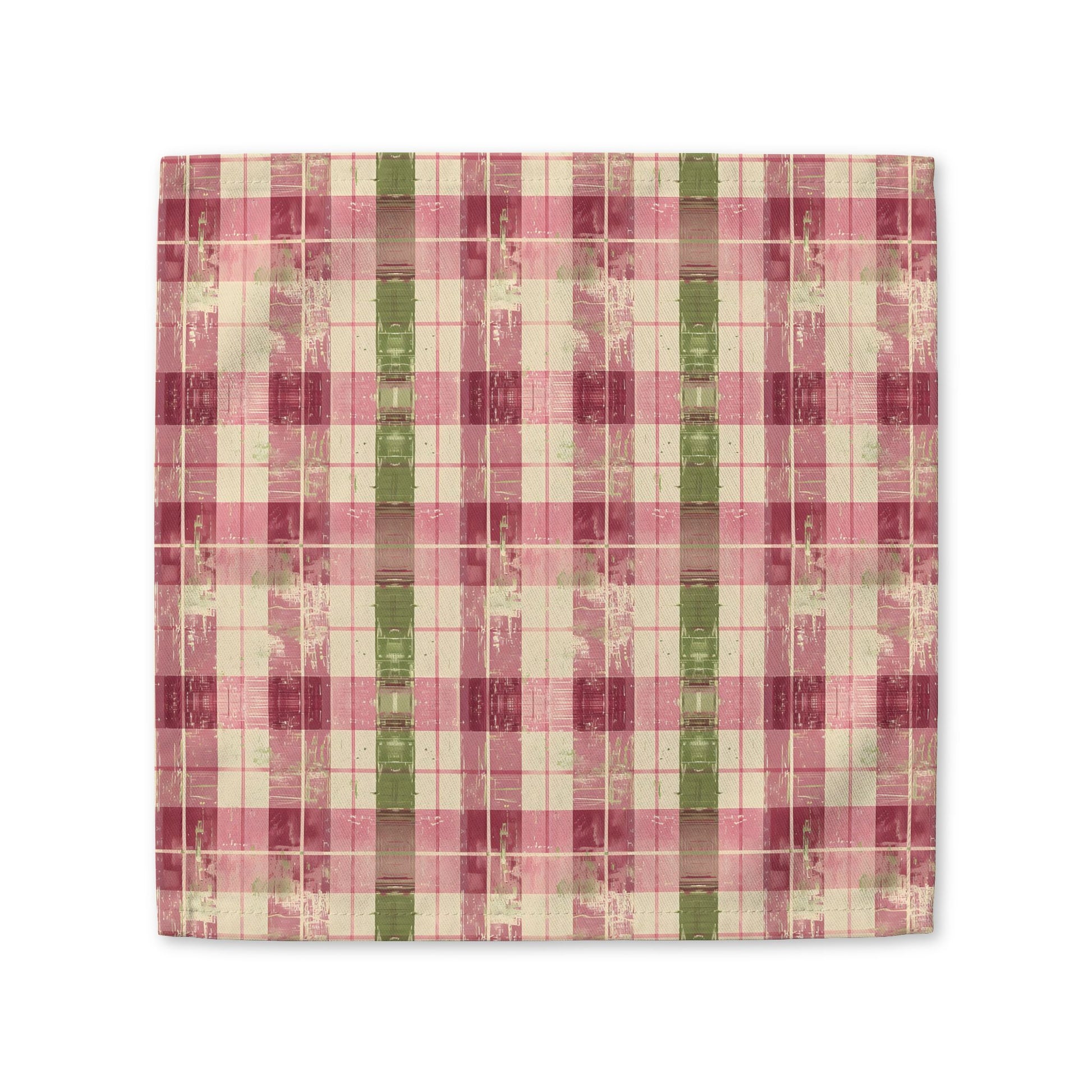 Spring Serenade Plaid cotton twill napkin