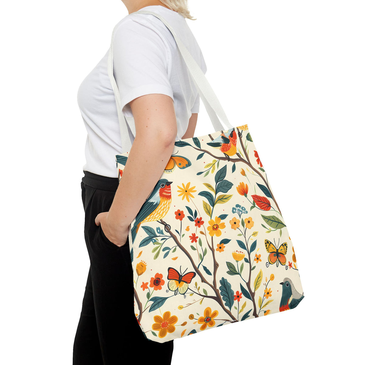 Tree Birds Tote Bag - Available in 3 sizes.