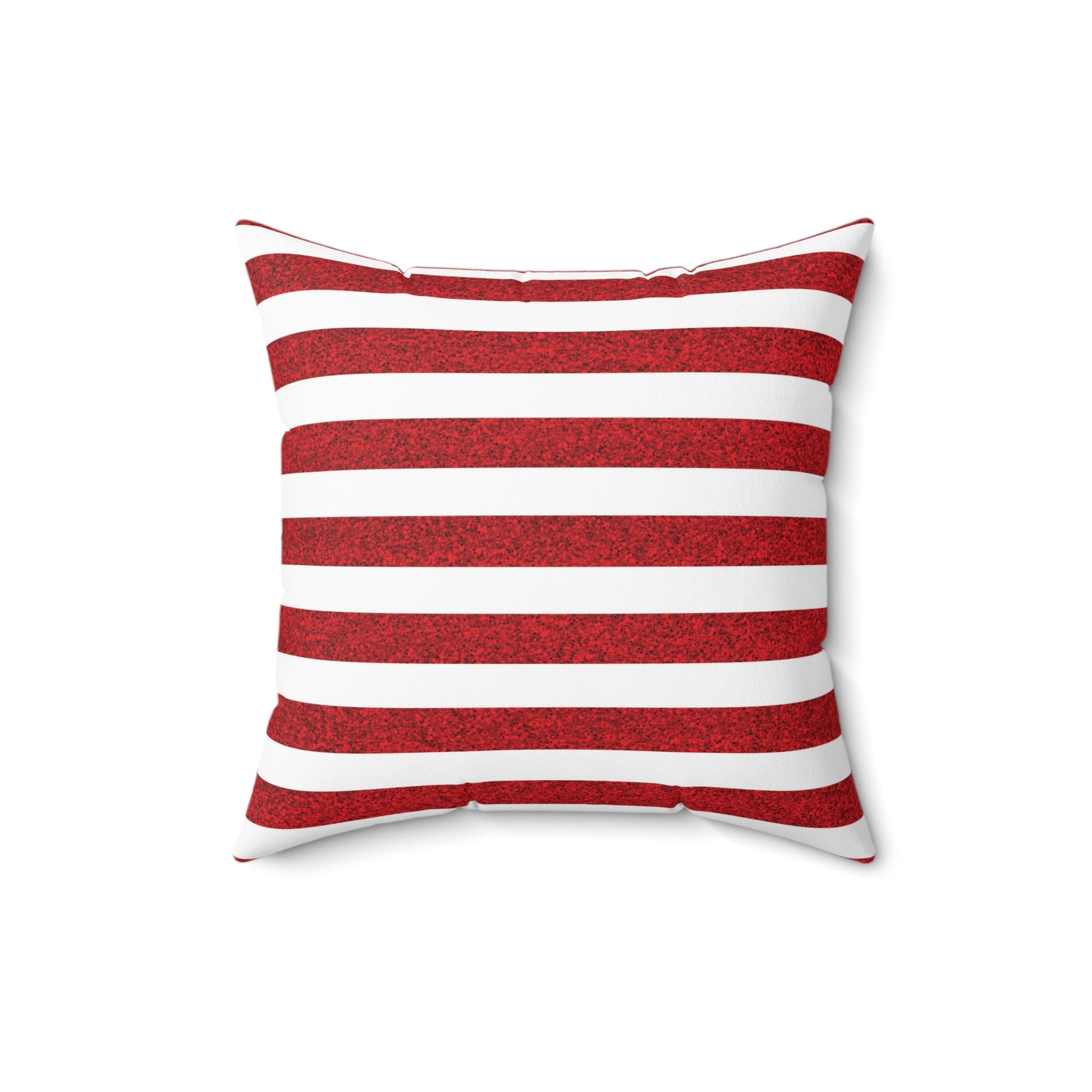 Sparkle Stripes Square Throw Pillow - Spun Polyester - Double-Sided Print - Concealed Zipper - Available in 4 sizes.