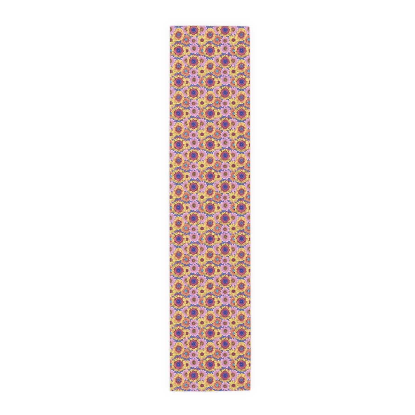 Sunny Garden Soiree Table Runner - Cotton Twill - Available in 2 sizes: 16" x 72" and 16" x 90".