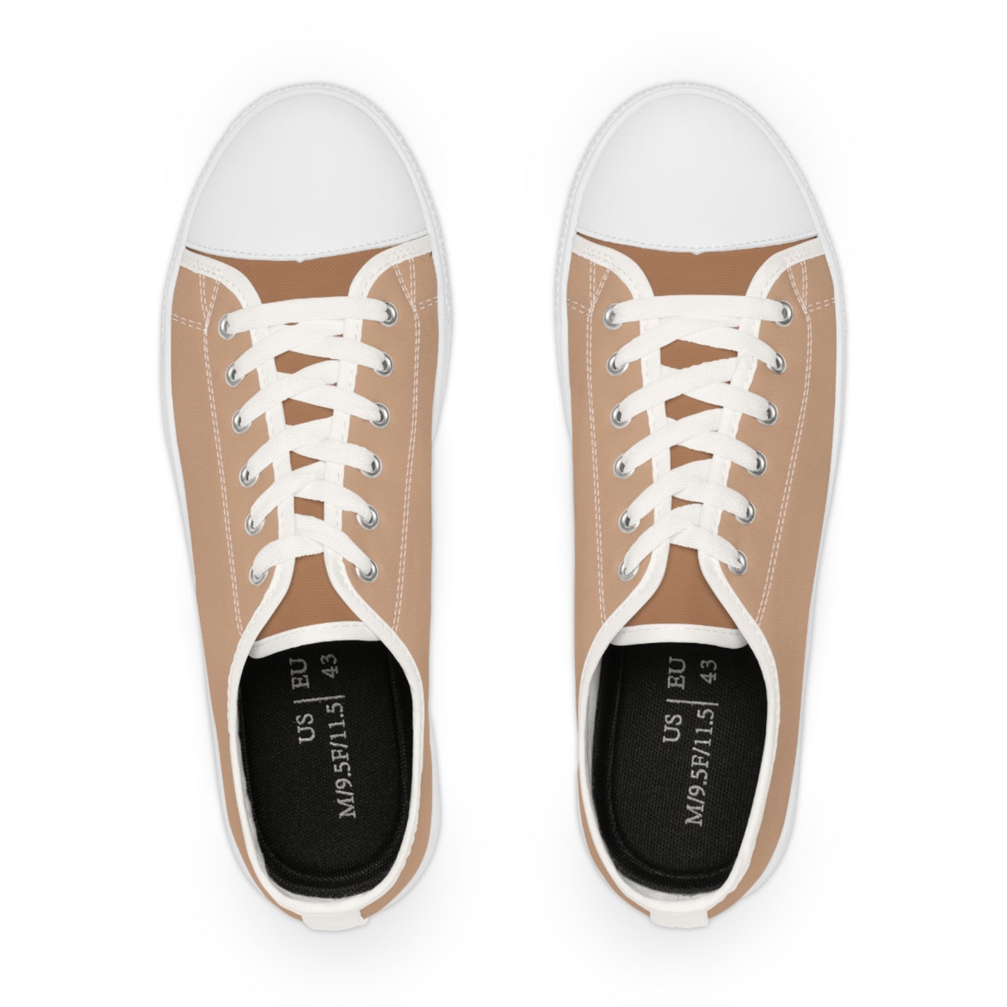 Sand Men's Two -Tone Low Top Sneakers - Elevate Your Step – Step Into Effortless Style – Where Neutral Tones Meet Modern Refinement!