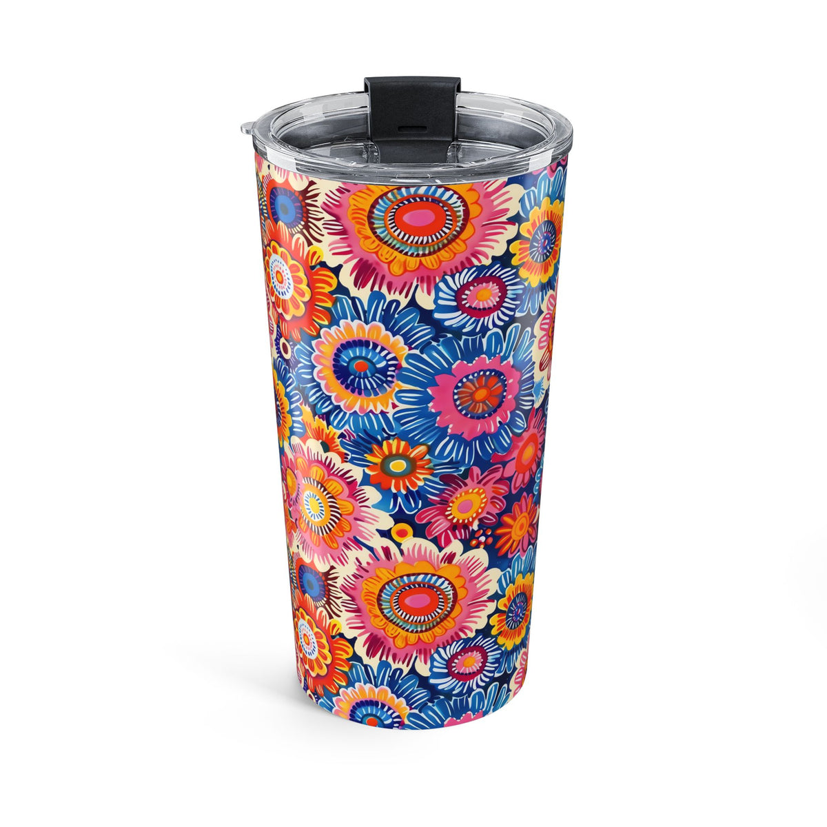 Crayon Blossom Whimsy Insulated Tumbler - 20 oz. Stainless Steel, Glossy Finish