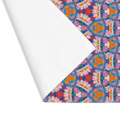 Prismatic Petal Paradise Placemat - 18" x 14".