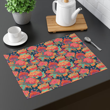 Psychedelic Flower Power Placemat - 18" x 14".
