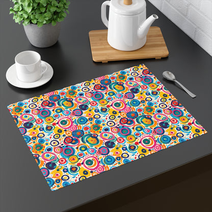 Pop Art Swirls Placemat - 18" x 14".