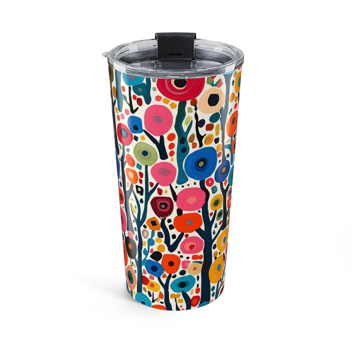 Poppy Forest insulated tumbler back view
