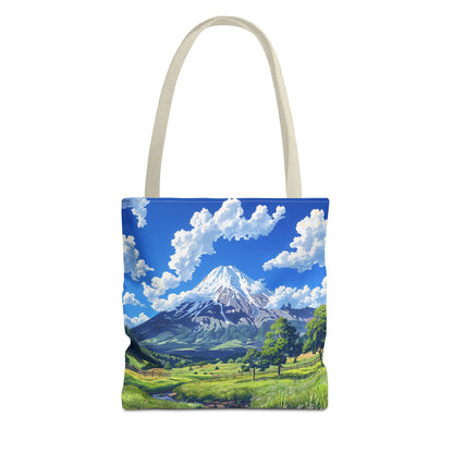 Mount Fuji Serenity Tote Bag - Carry the Tranquil Beauty of Japan's Iconic Peak! Available in 3 sizes.