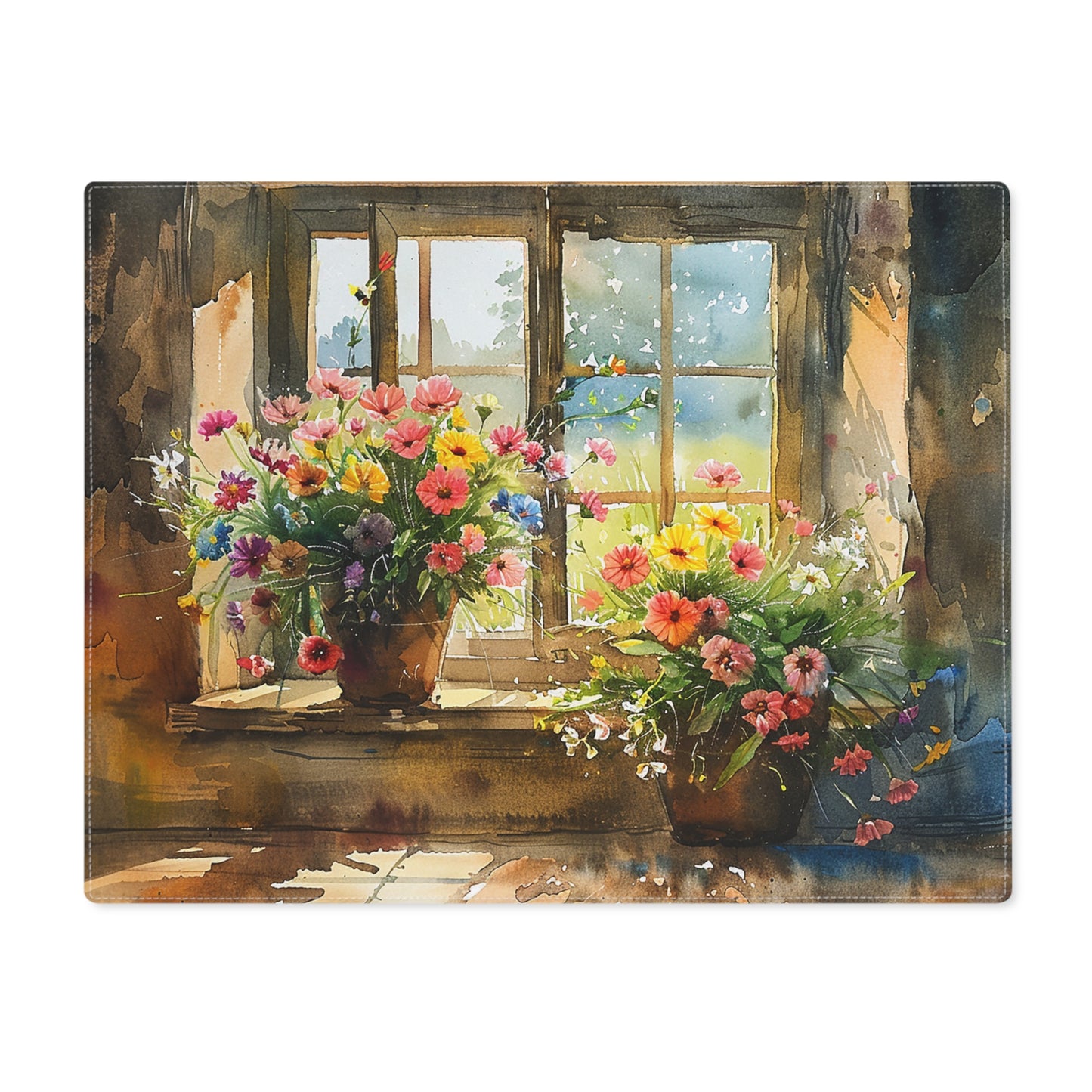 Morning Bloom Delight Placemat - 18" x 14".